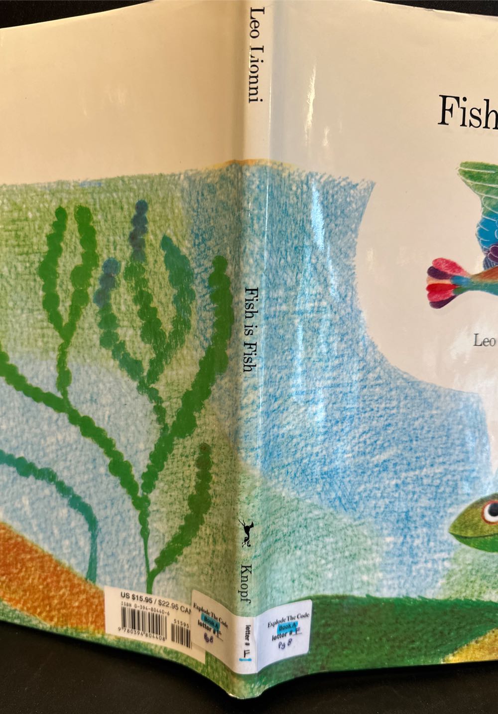 Fish Is Fish - Leo Lionni (Alfred  A. Knopf - Hardcover) book collectible [Barcode 9780394804408] - Main Image 2