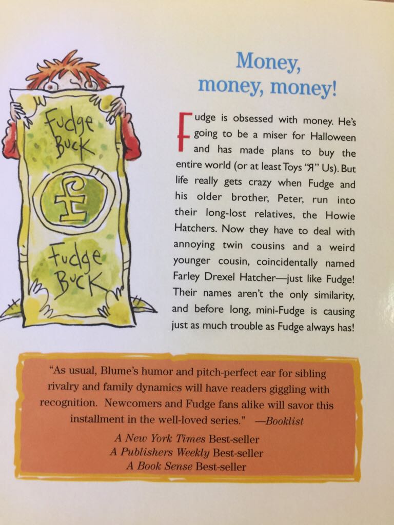 Fudge: Double Fudge - Judy Blume (Otherwise Known As Sheila The Great - Paperback) book collectible [Barcode 9780439587570] - Main Image 2