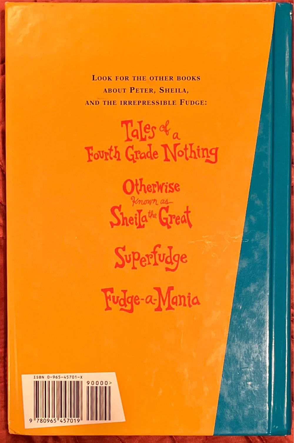 Double Fudge - Judy Blume (Dutton Children’s Books - Hardcover) book collectible [Barcode 9780965457019] - Main Image 2