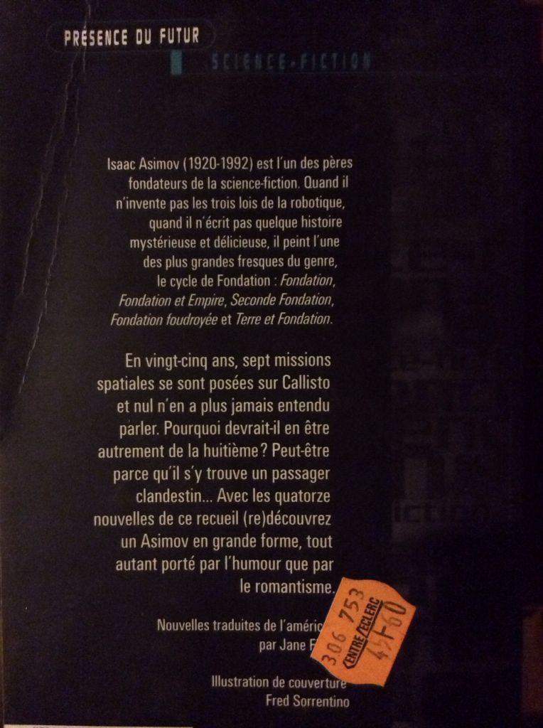 Dangereuse callisto - Isaac Asimov book collectible [Barcode 9782207249239] - Main Image 2