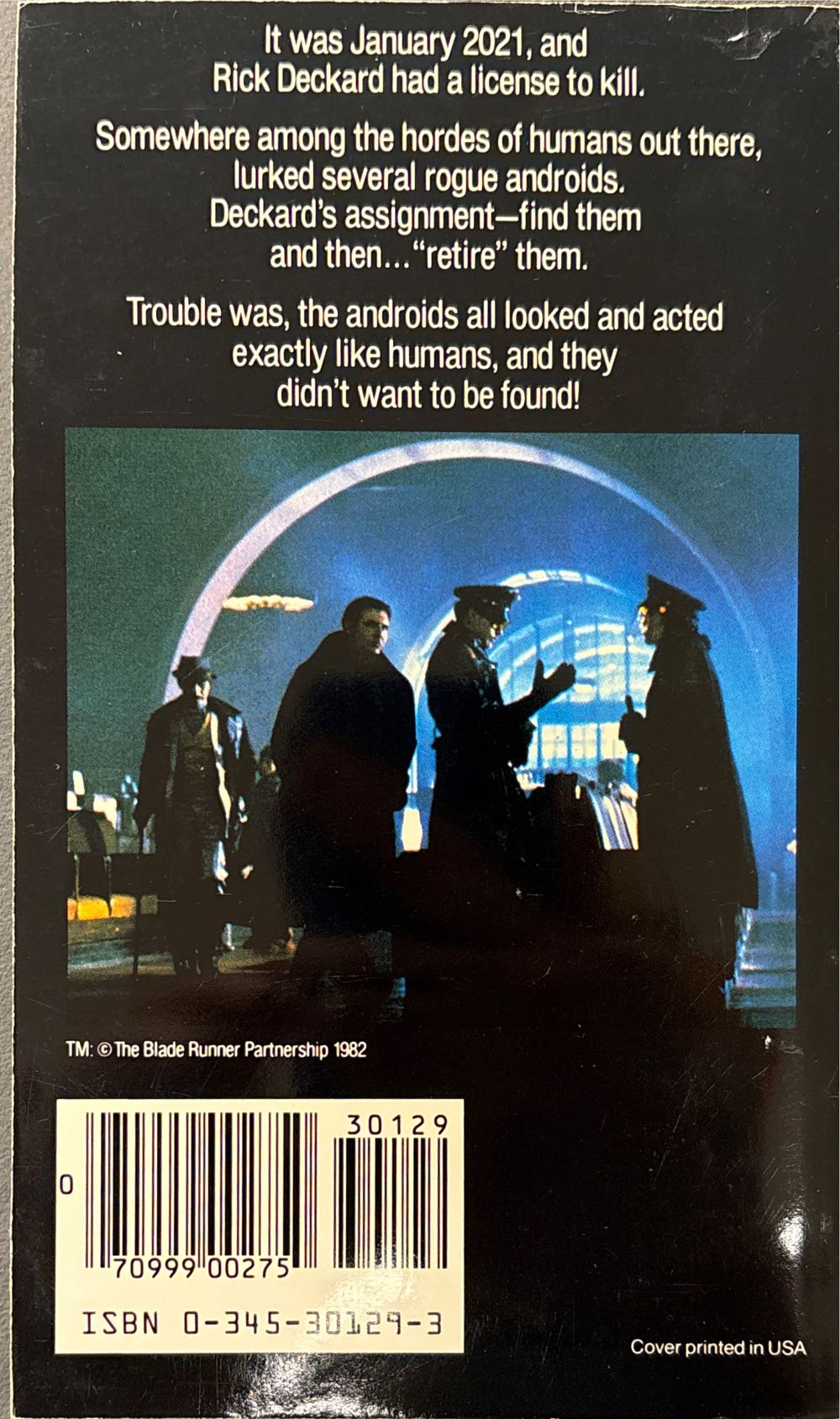 Blade Runner - Philip K. Dick (Del Rey - Paperback) book collectible [Barcode 9780345301291] - Main Image 2
