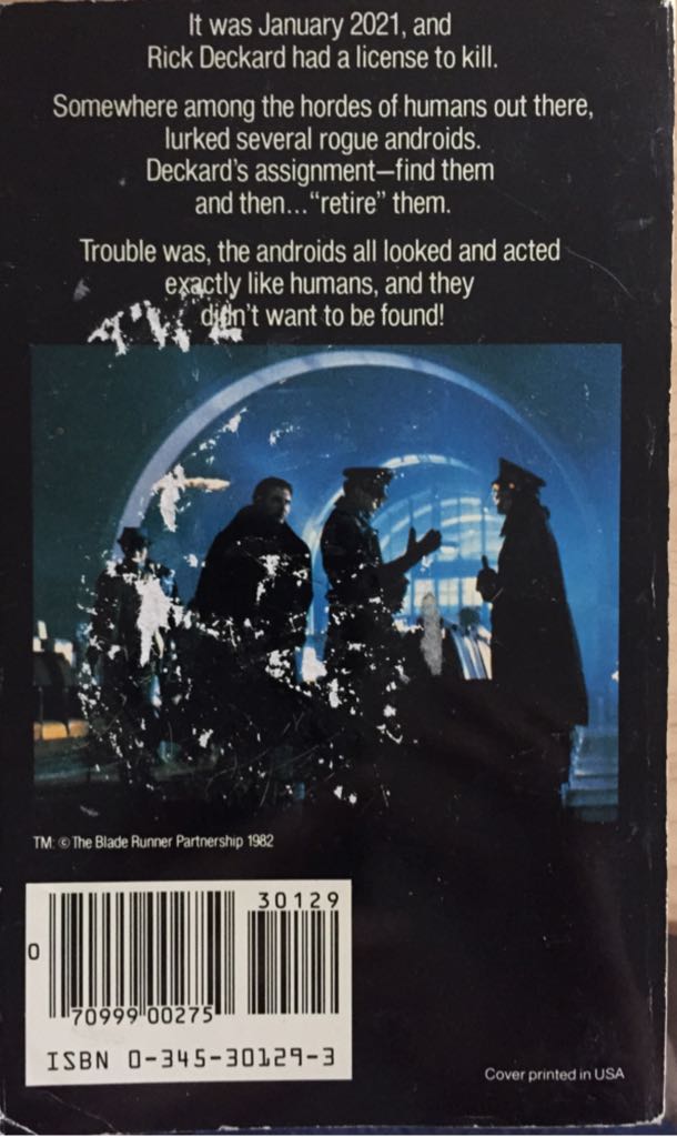 Blade Runner - Philip K. Dick (A Del Rey Book - Paperback) book collectible - Main Image 2
