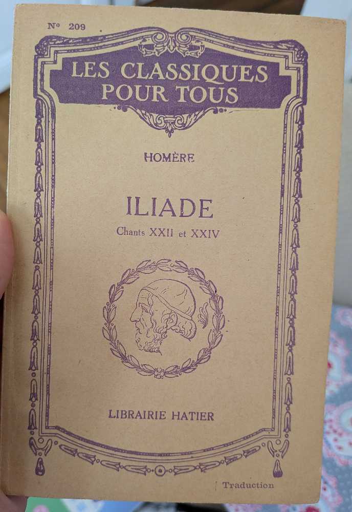 Iliade, Chants XXII - XXIV - Homère, (Librairie Hatier) book collectible - Main Image 2