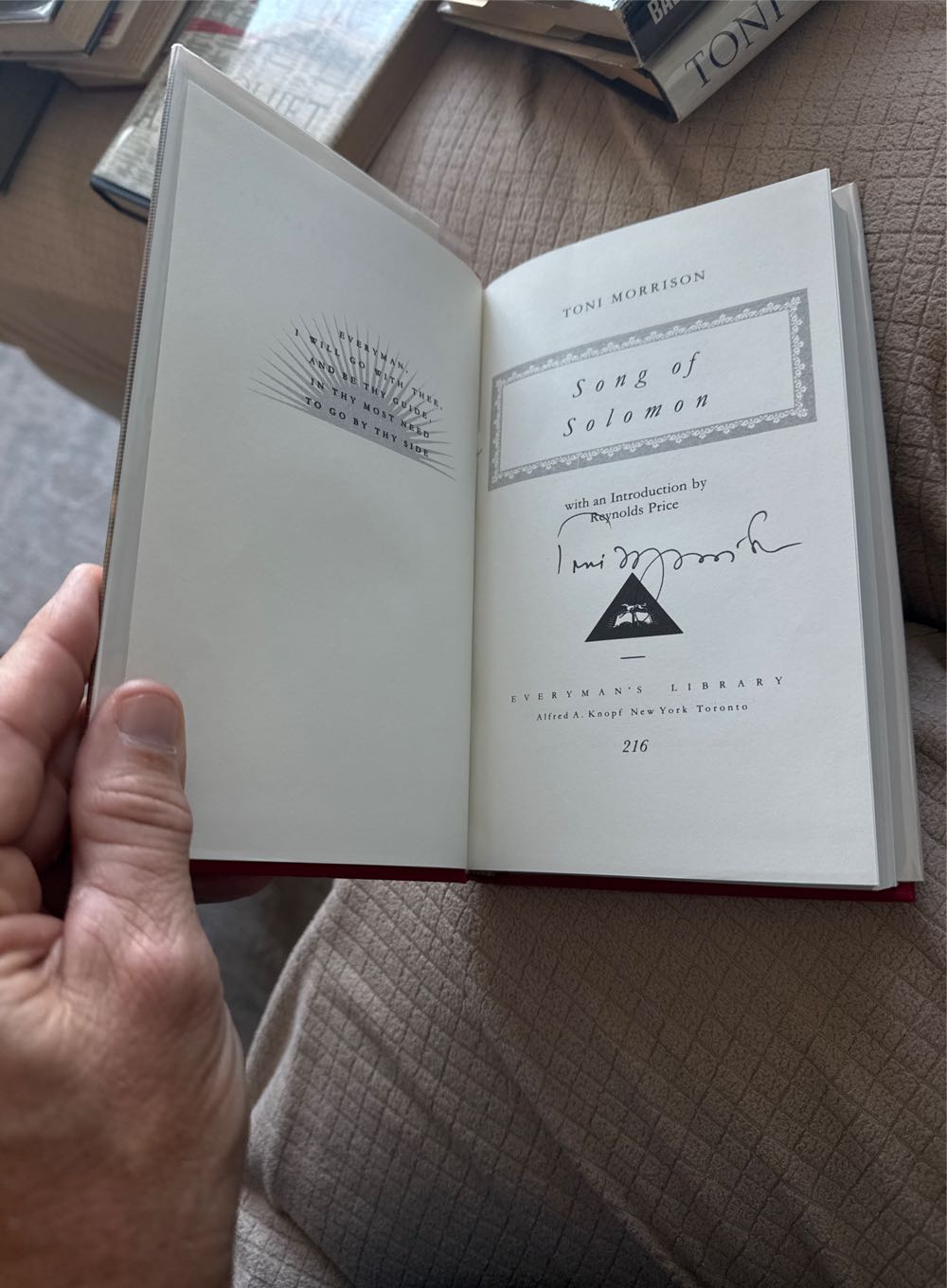 Song Of Solomon - Toni Morrison (- Hardcover) book collectible [Barcode 9780329378752] - Main Image 2