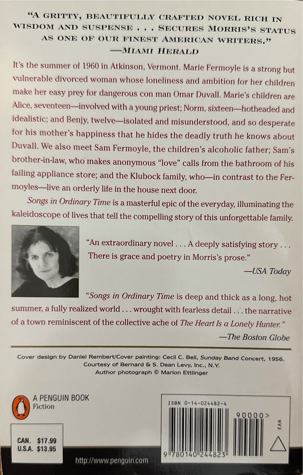 Songs in Ordinary Time - Mary McGarry Morris (Penguin Books - Trade Paperback) book collectible [Barcode 9780140244823] - Main Image 2