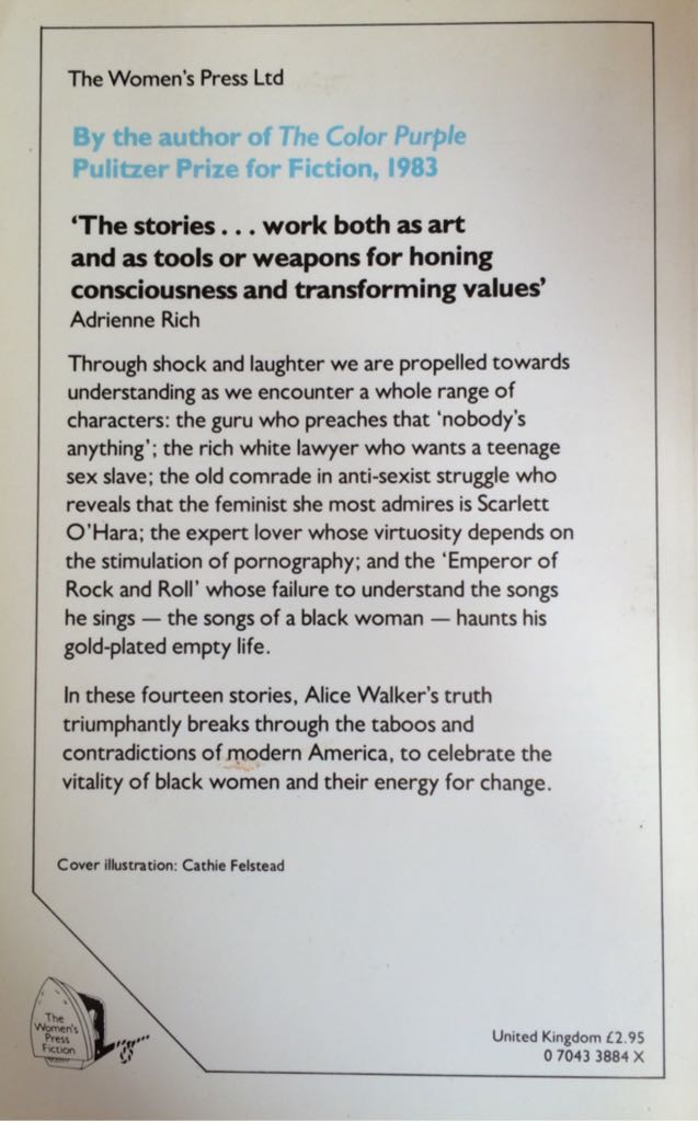 You Can’t Keep a Good Woman Down - Alice Walker (The Women’s Press Fiction - Paperback) book collectible [Barcode 9780704338845] - Main Image 2