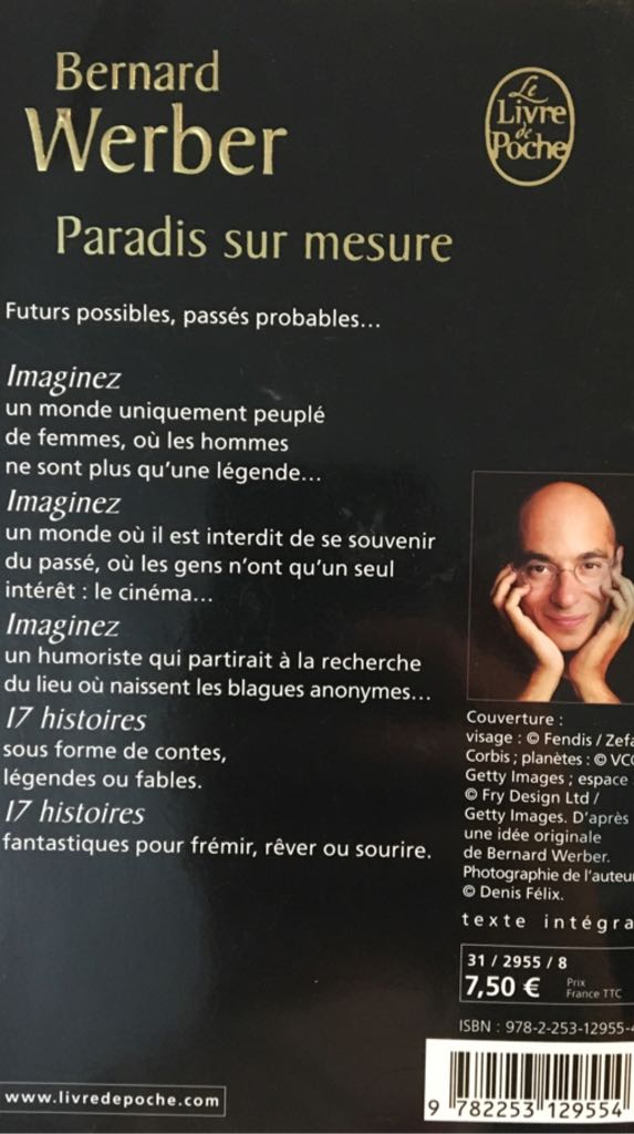 Paradis sur mesure - Bernard Werber (Le Livre de poche) book collectible [Barcode 9782253129554] - Main Image 2