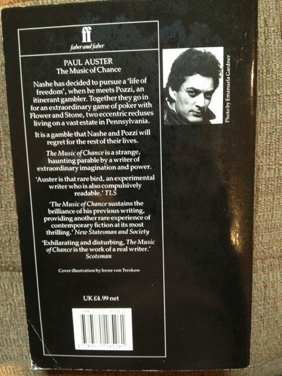 The Music Of Chance  - Auster, Paul (Faber & Faber) book collectible - Main Image 2