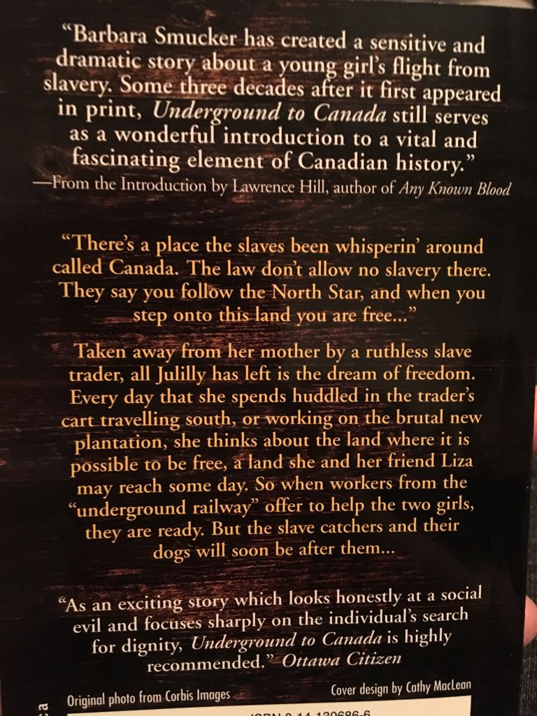 Underground to Canada - Barbara Smucker (Puffin Canada - Paperback) book collectible - Main Image 2