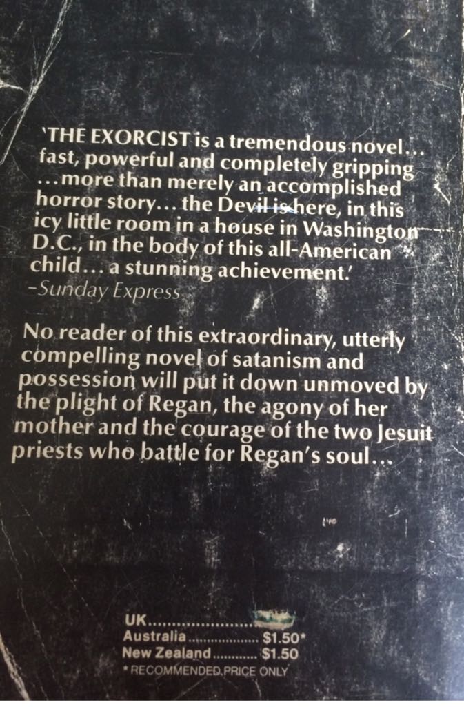 The Exorcist - Peter Blatty (Corgi - Paperback) book collectible - Main Image 2