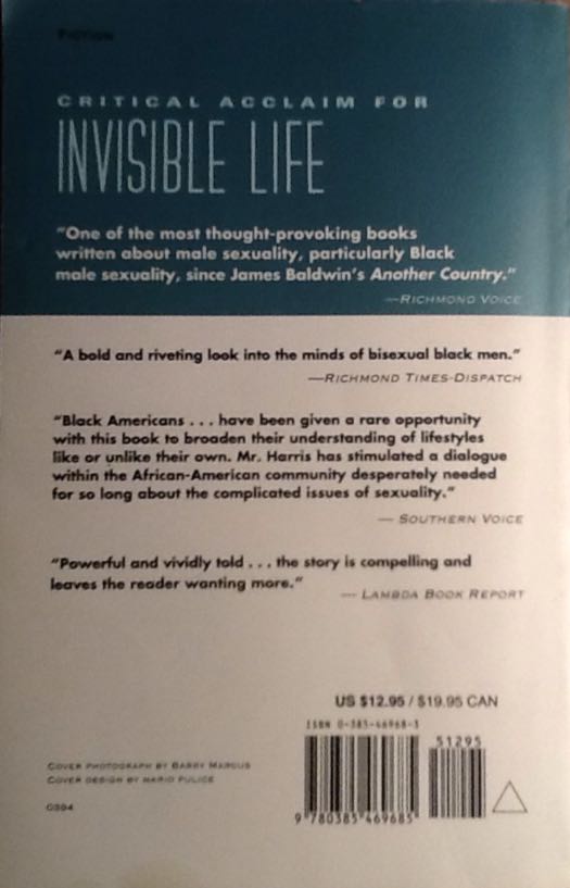 Invisible Life - E. Lynn Harris (Anchor Books - Paperback) book collectible [Barcode 9780385469685] - Main Image 2