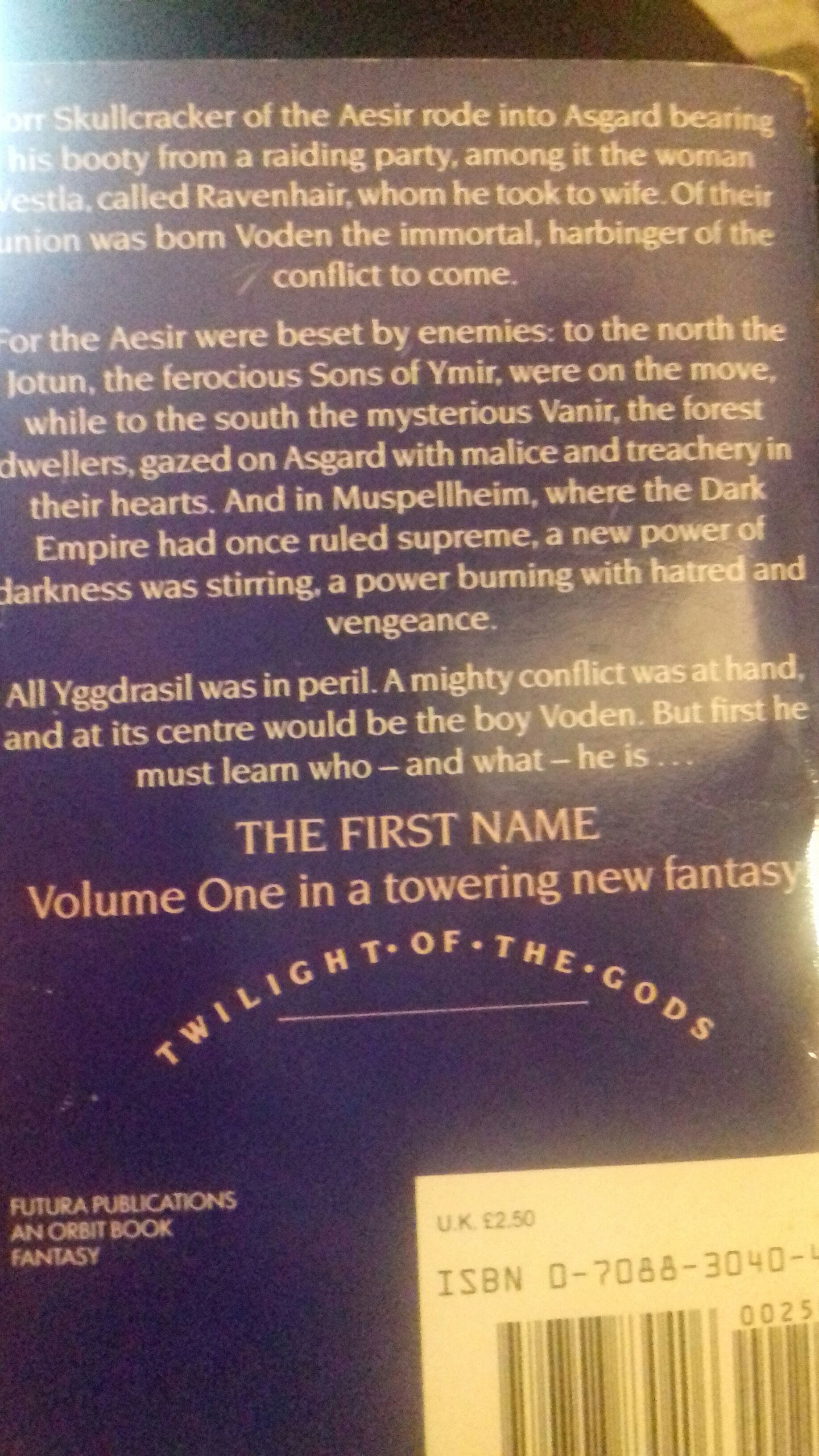 The First Name - Dennis Schmidt (Sphere) book collectible [Barcode 9780708830406] - Main Image 2