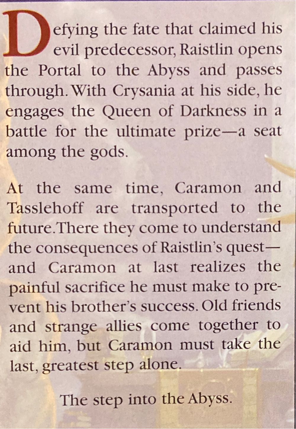 Test of the Twins - Margaret Weis (Wizards of the Coast - Paperback) book collectible [Barcode 9780786918065] - Main Image 3