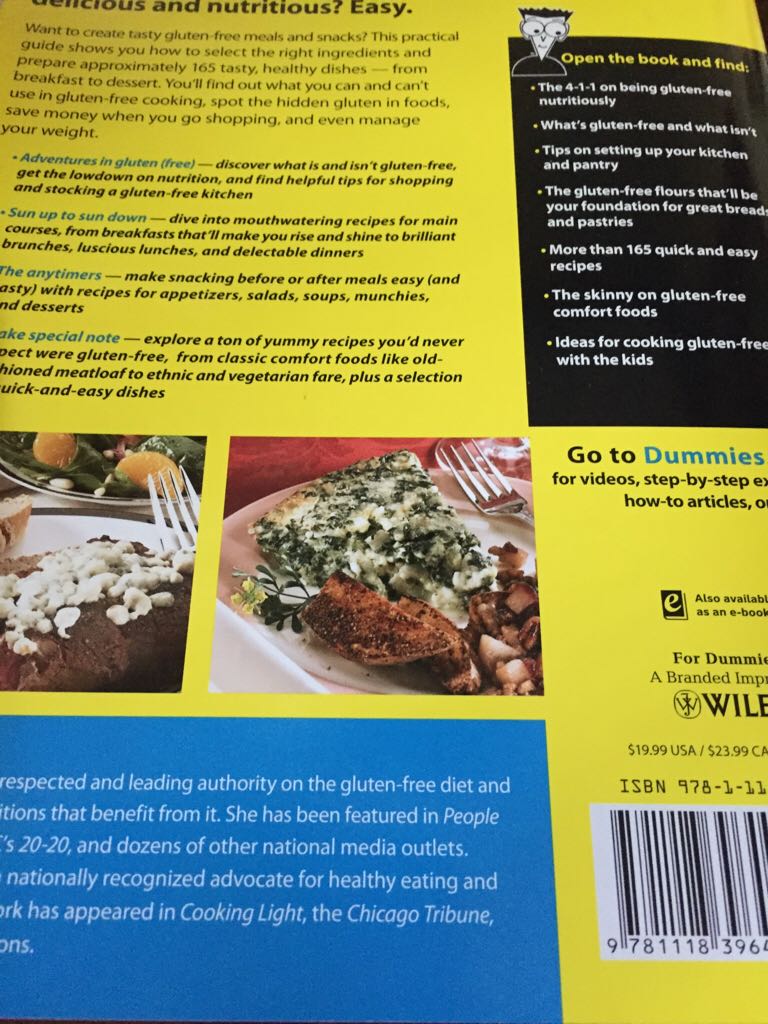Gluten-Free Cooking For Dummies - Connie Sarros (John Wiley & Sons - Paperback) book collectible [Barcode 9781118396445] - Main Image 2