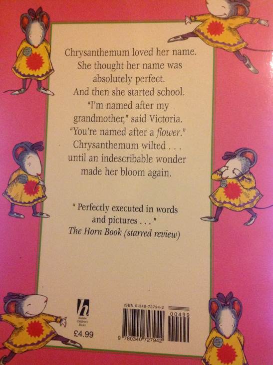 Chrysanthemum - Kevin Henkes (Harper Collins Publishers - Paperback) book collectible [Barcode 0688147321] - Main Image 2