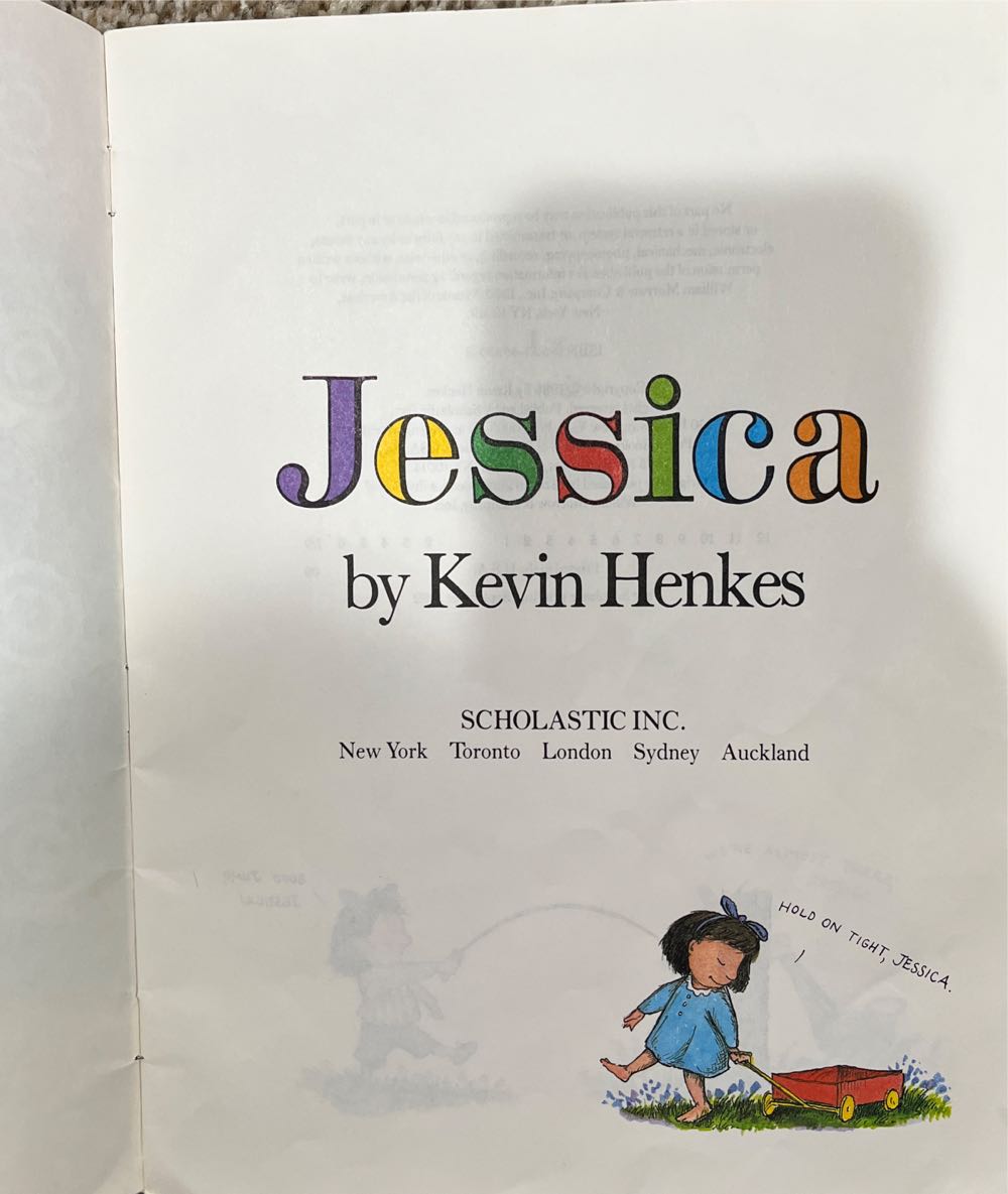 Jessica - Kevin Henkes (Greenwillow Books - Hardcover) book collectible [Barcode 9780688078294] - Main Image 2