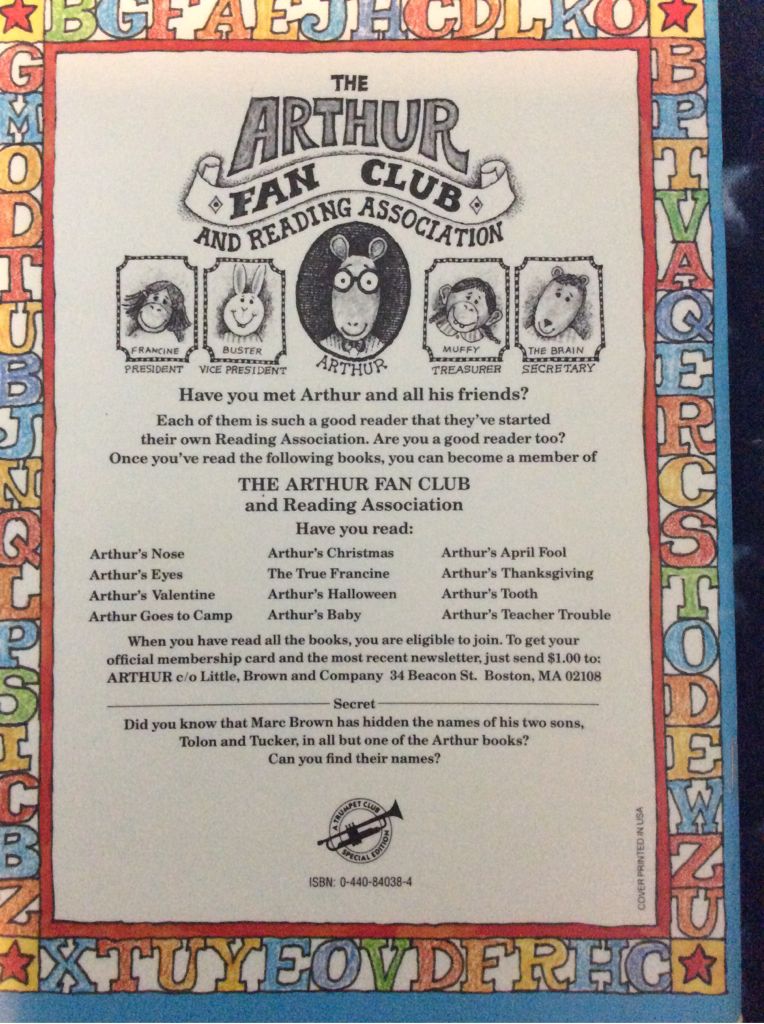 Arthurs Teacher Trouble - Marc Brown (Scholastic - Paperback) book collectible [Barcode 0590996398] - Main Image 2