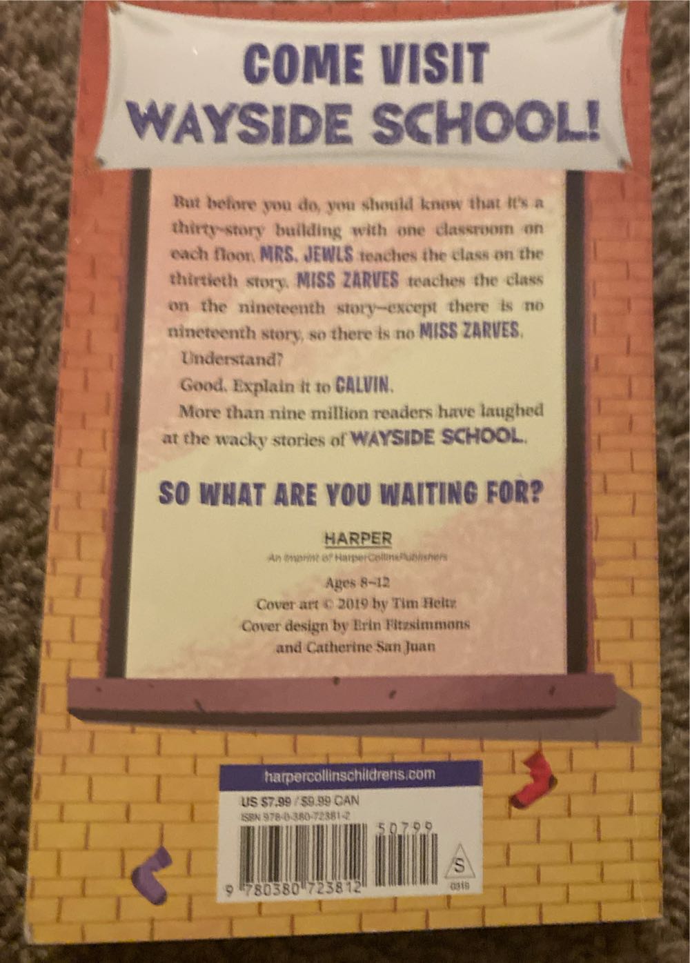 Wayside School Gets a Little Stranger - Louis Sachar (Harper - Paperback) book collectible [Barcode 9780380723812] - Main Image 4