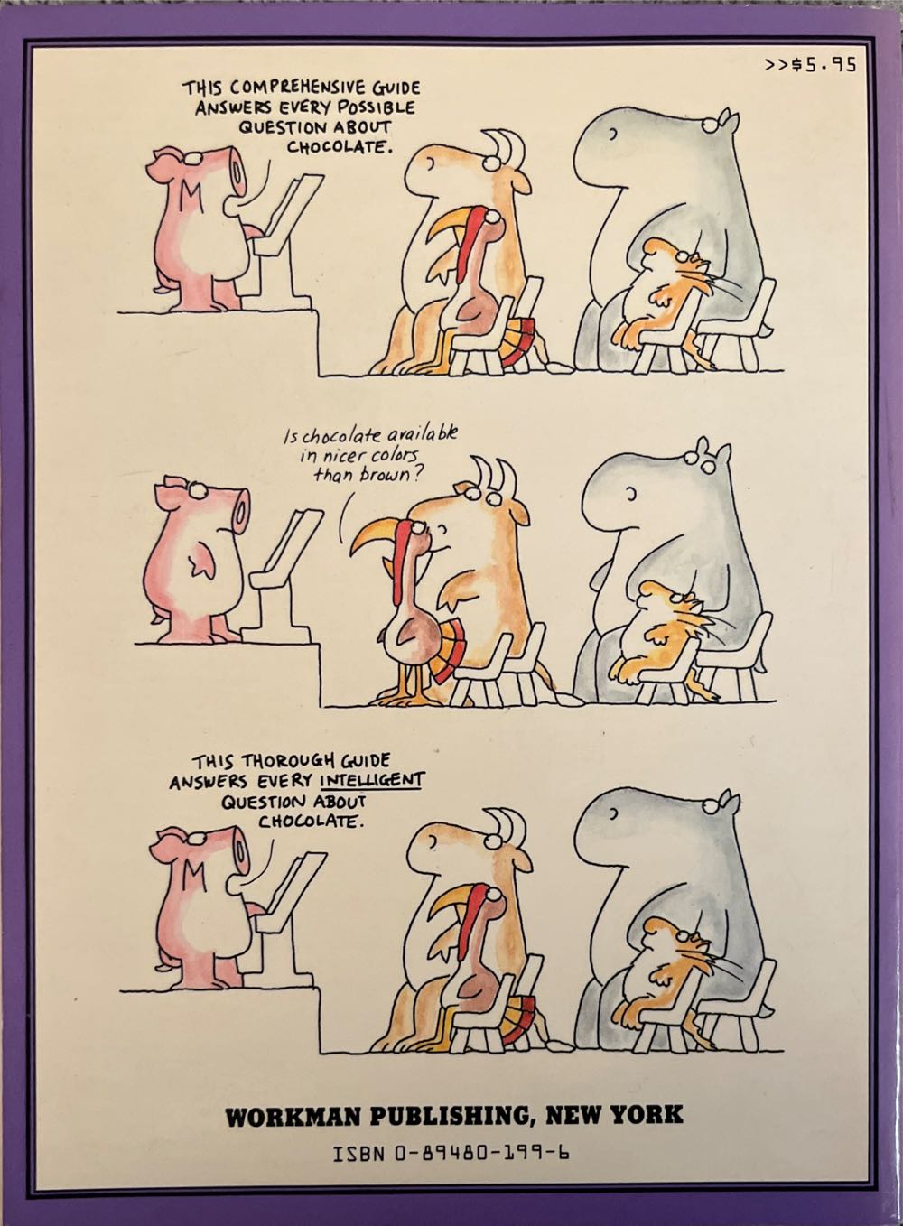 Chocolate - Sandra Boynton (Workman Publishing Company - Paperback) book collectible [Barcode 9780894801990] - Main Image 2