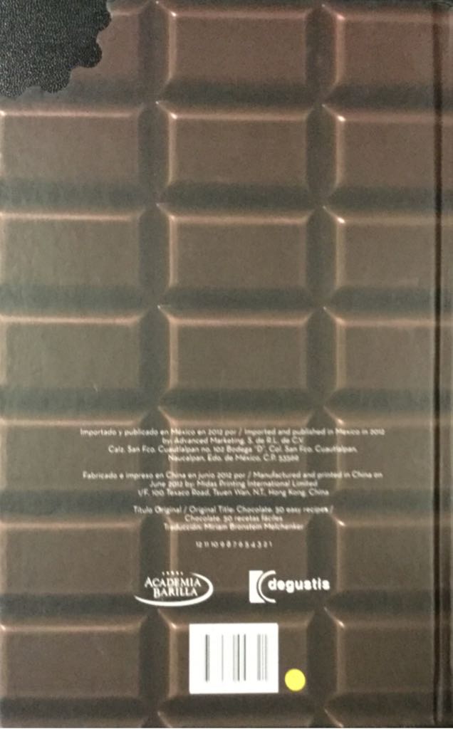 Chocolate - Kirsten Tibballs (Academia Barilla - Hardcover) book collectible [Barcode 9786074047721] - Main Image 2