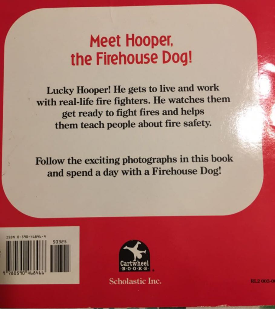 Firehouse Dog - Amy Hutchings (Scholastic, Inc - Paperback) book collectible [Barcode 9780590468466] - Main Image 2