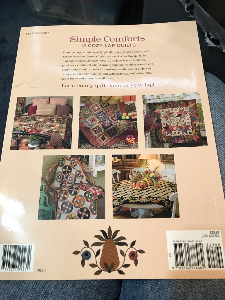 Simple Comforts: 12 Cozy Lap Quilts - Kim Diehl (Paperback) book collectible [Barcode 9781564778482] - Main Image 2