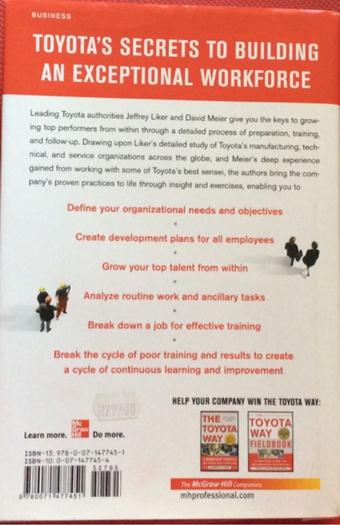 Toyota Talent - ISBN 978-0-07-147745-1 - David P. Meier (McGraw-Hill - Hardcover) book collectible [Barcode 9780071477451] - Main Image 2