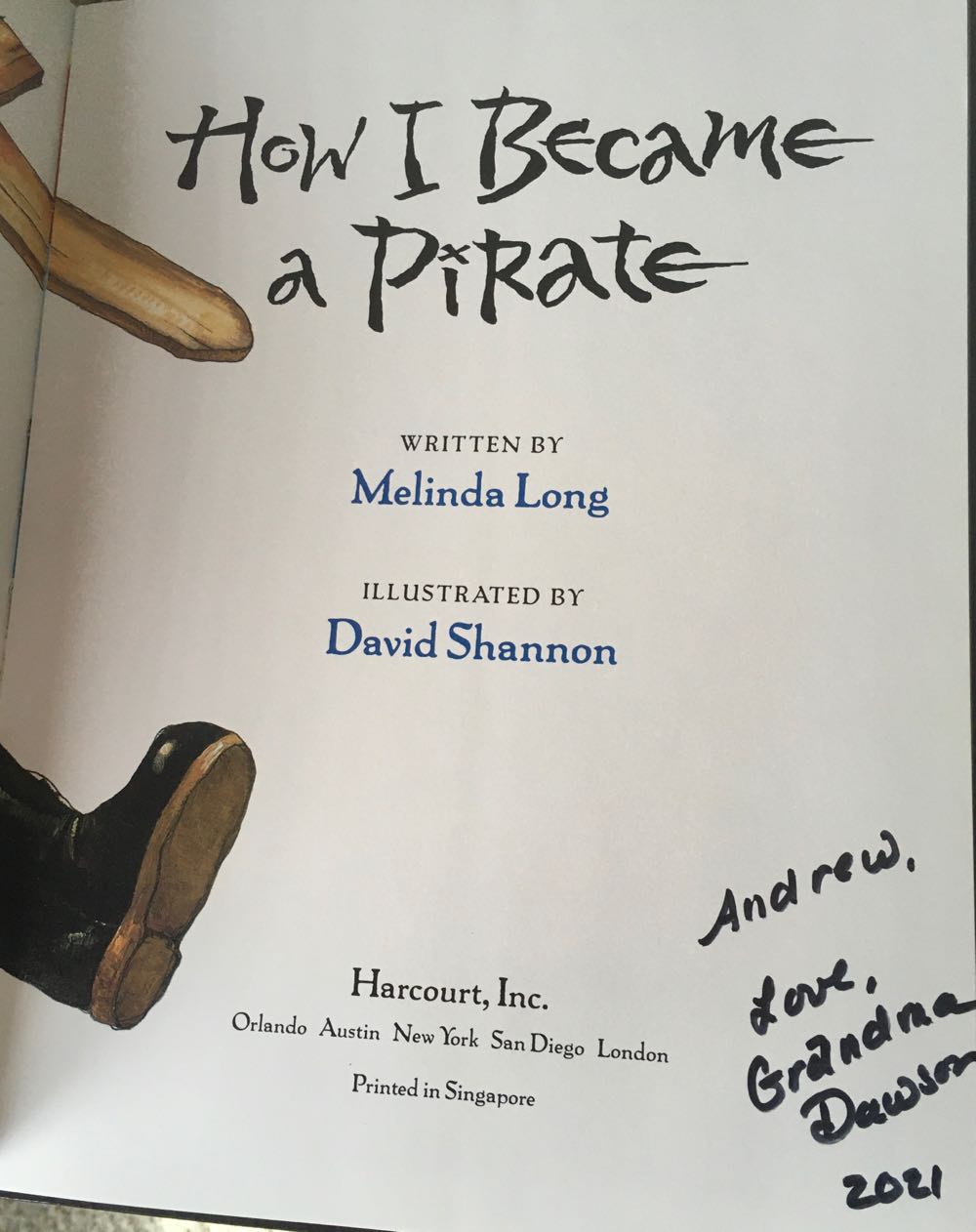 How I Became a Pirate - Melinda Long (Houghton Mifflin Harcourt - Hardcover) book collectible [Barcode 9780152018481] - Main Image 3