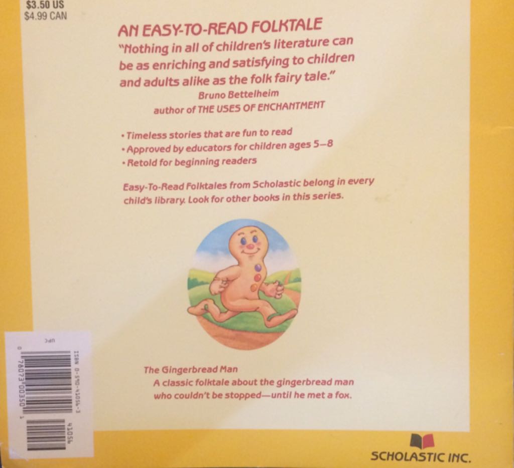 ✔️ The Gingerbread Man - Karen Schmidt (Scholastic - Paperback) book collectible [Barcode 9780590410564] - Main Image 2