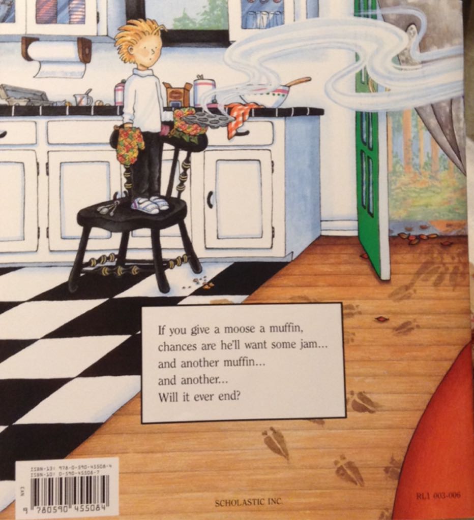 If You Give A Moose A Muffin - Laura Joffe Numeroff (Scholastic Inc. - Paperback) book collectible [Barcode 9780590455084] - Main Image 2