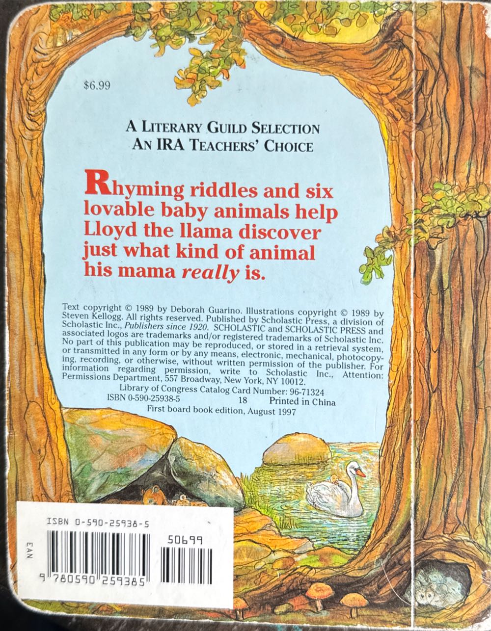 Is Your Mama a Llama? - Deborah Guarino (Scholastic - Hardcover) book collectible [Barcode 9780590259385] - Main Image 2