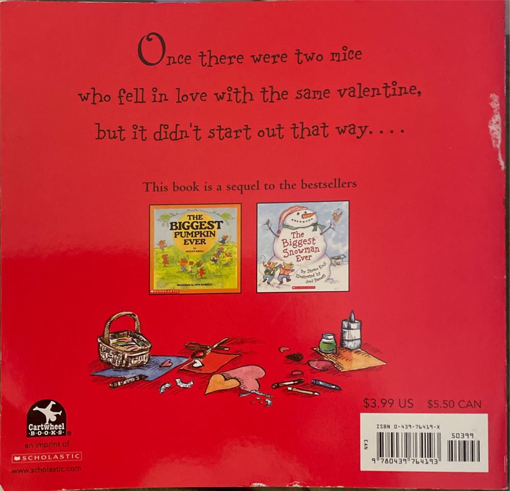 ✔️ The Biggest Valentine Ever - Steven kroll (Penguin - Paperback) book collectible [Barcode 9780439764193] - Main Image 2