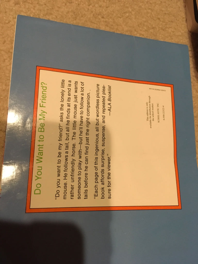 Do you want to be my friend? - Eric Carle (Harper Trophy - Paperback) book collectible [Barcode 9780064431279] - Main Image 2