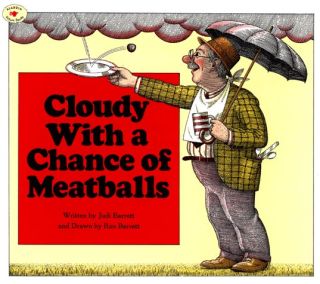 Cloudy with a Chance of Meatballs - Judi Barrett (Aladdin Paperbacks - Paperback) book collectible [Barcode 9780689707490] - Main Image 1