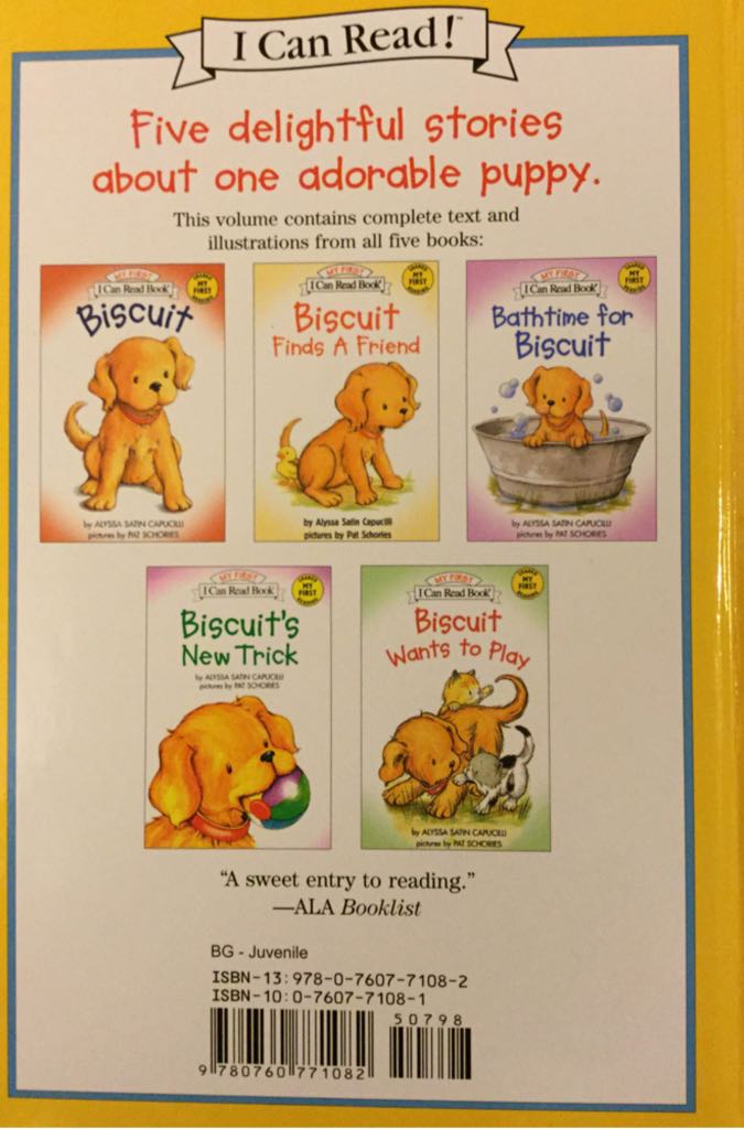 Adventures of Biscuit: Five Stories of Everyone’s Favorite Puppy (I Can Read Series) - Alyssa Satin Capucilli (Barnes - Hardcover) book collectible [Barcode 9780760771082] - Main Image 2