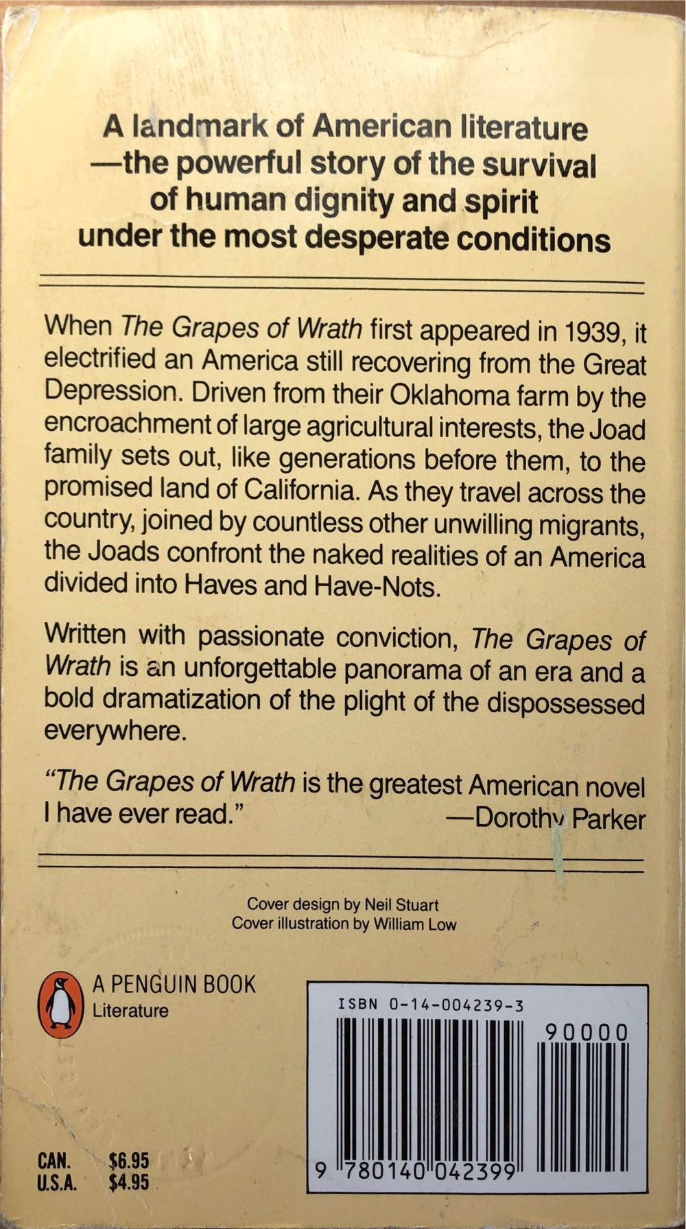 Grapes of Wrath - John Steinbeck (Viking Penguin Inc. - Paperback) book collectible [Barcode 9780140042399] - Main Image 4