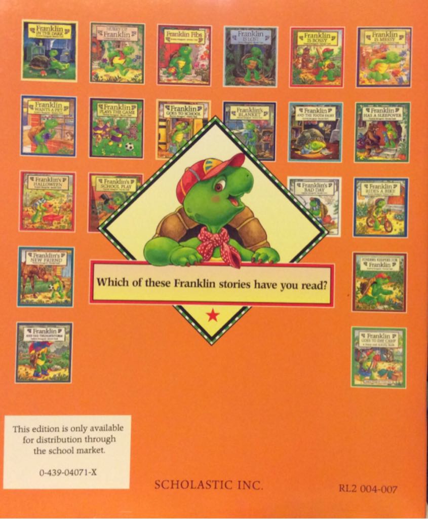 Franklin Goes to School - Paulette Bourgeois (- Paperback) book collectible [Barcode 9780439040716] - Main Image 2