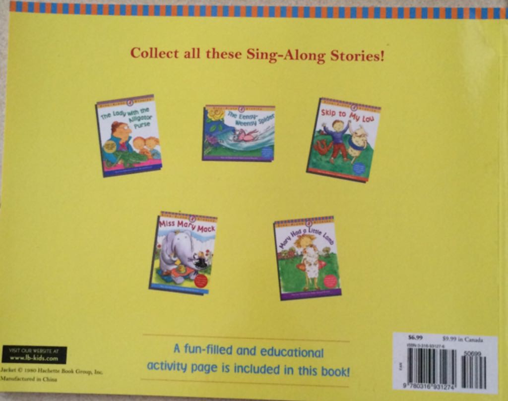 I Know an Old Lady Who Swallowed a Fly - Mary Ann Hoberman (Little, Brown Books for Young Readers - Paperback) book collectible [Barcode 9780316931274] - Main Image 2