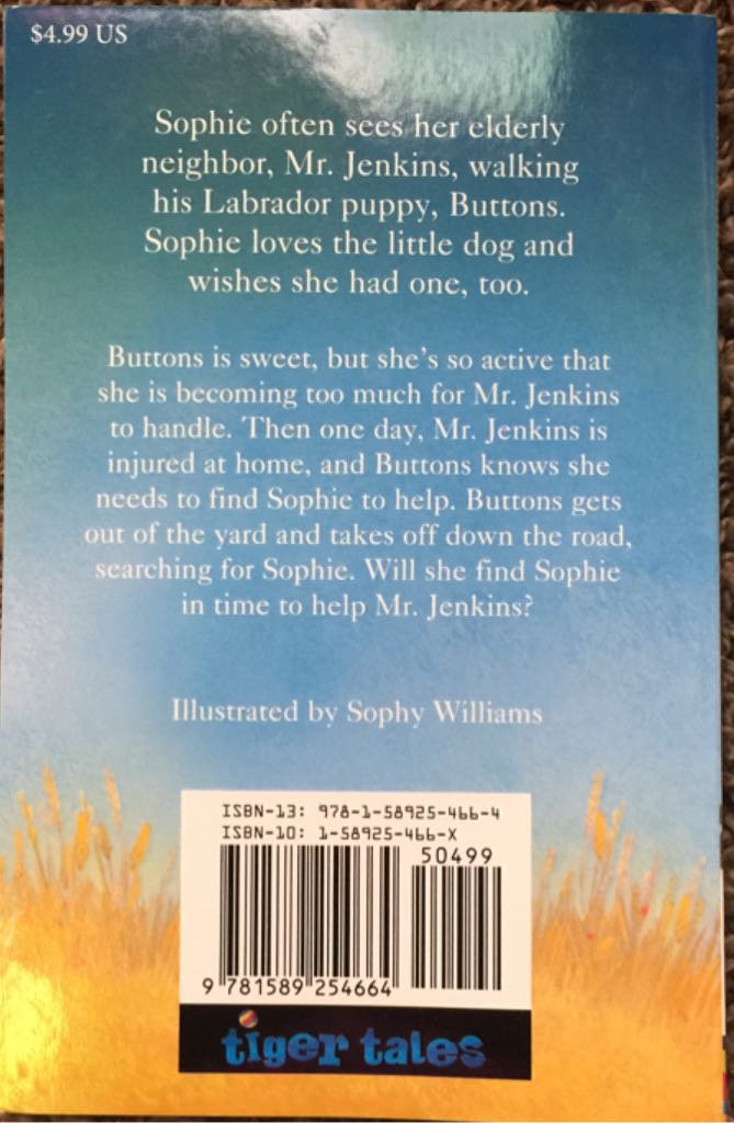 Buttons the Runaway Puppy - Holly Webb (Tiger Tales.) book collectible [Barcode 9781589254664] - Main Image 2