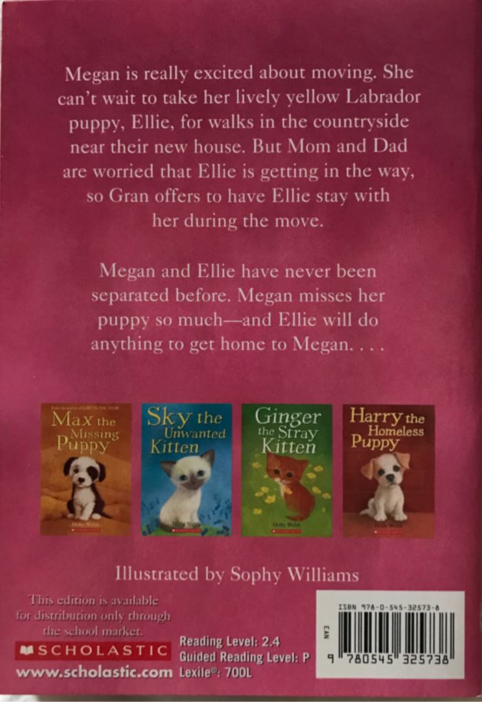 Ellie the Homesick Puppy - Holly Webb (Apple Paperbacks (Scholastic) - Paperback) book collectible [Barcode 9780545325738] - Main Image 2