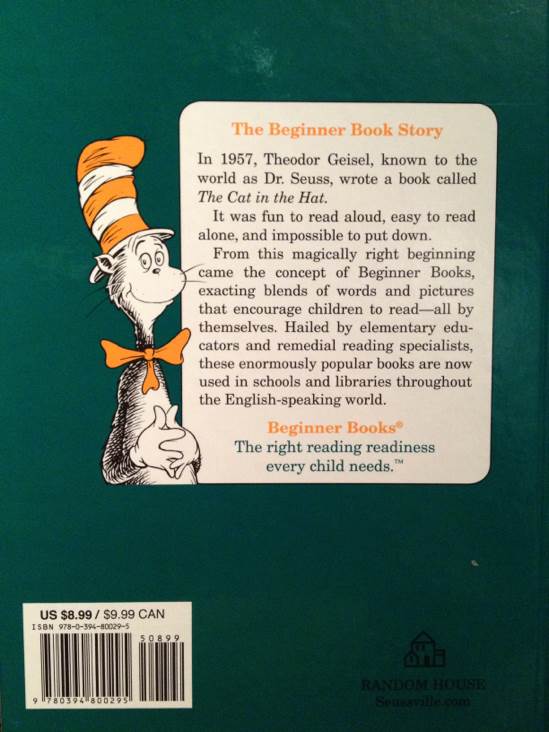 Hop On Pop A9- Dr Seuss - Dr. Suess (New York : Random House - Hardcover) book collectible [Barcode 9780394800295] - Main Image 2