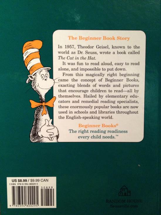 Hop On Pop - Dr. Suess (New York : Random House - Hardcover) book collectible [Barcode 9780394800295] - Main Image 2