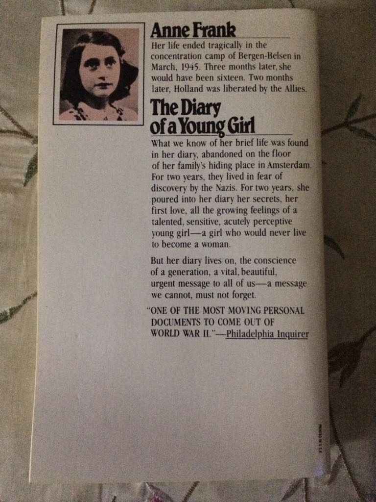 Anne Frank: The Diary Of A Young Girl - Anne Frank (Pocket Books - Paperback) book collectible [Barcode 9780671690090] - Main Image 2