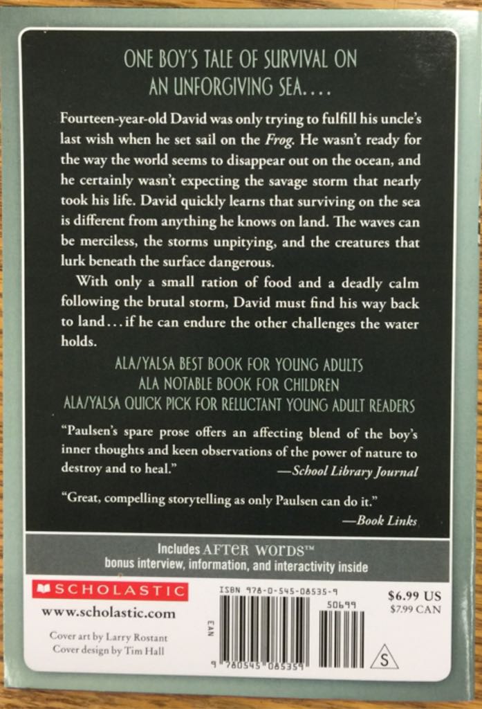 The Voyage of The Frog - Gary Paulsen (Scholastic Inc - Paperback) book collectible [Barcode 9780545085359] - Main Image 2