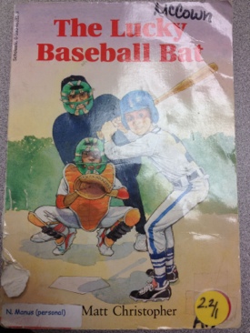 Lucky Baseball Bat, The - Matt Christopher (A Scholastic Press) book collectible [Barcode 9780590463829] - Main Image 1