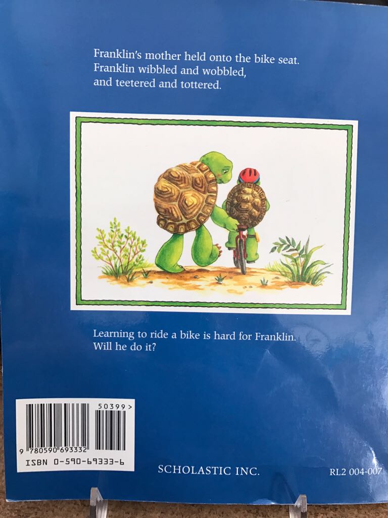 Franklin Rides A Bike - Paulette Bourgeois (Scholastic Inc - Paperback) book collectible [Barcode 9780590693332] - Main Image 2