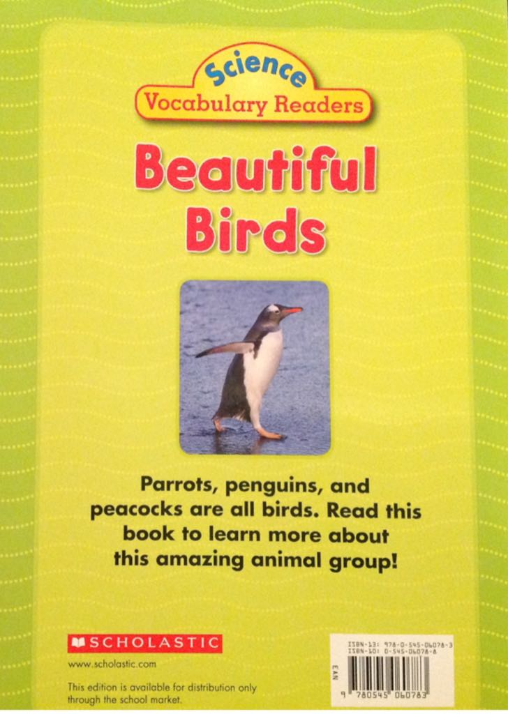 Beautiful Birds - Justin McCory Martin (Scholastic Inc. - Paperback) book collectible [Barcode 9780545060783] - Main Image 2