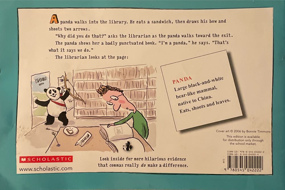 Eats, Shoots & Leaves - Lynne Truss (G. P. Putnam & Sons - Paperback) book collectible [Barcode 9780545042222] - Main Image 2