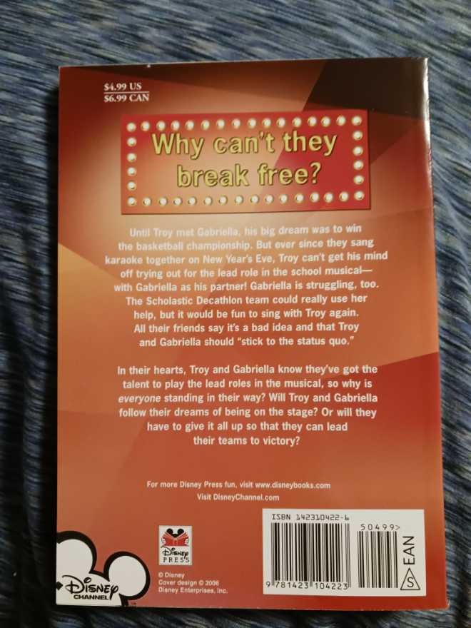 High School Musical - High school musical (Disney Press - Paperback) book collectible [Barcode 9781423104223] - Main Image 2