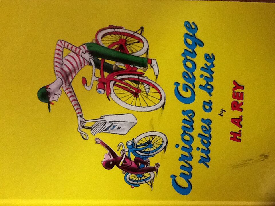 Curious George Rides A Bike - Margret and H. A. Rey (Boston : Houghton Mifflin Company - Hardcover) book collectible [Barcode 9780395169643] - Main Image 1